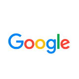 Google logo on a white background.