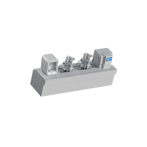 3D image of an in-line automated re-tinning machine for electronic components.